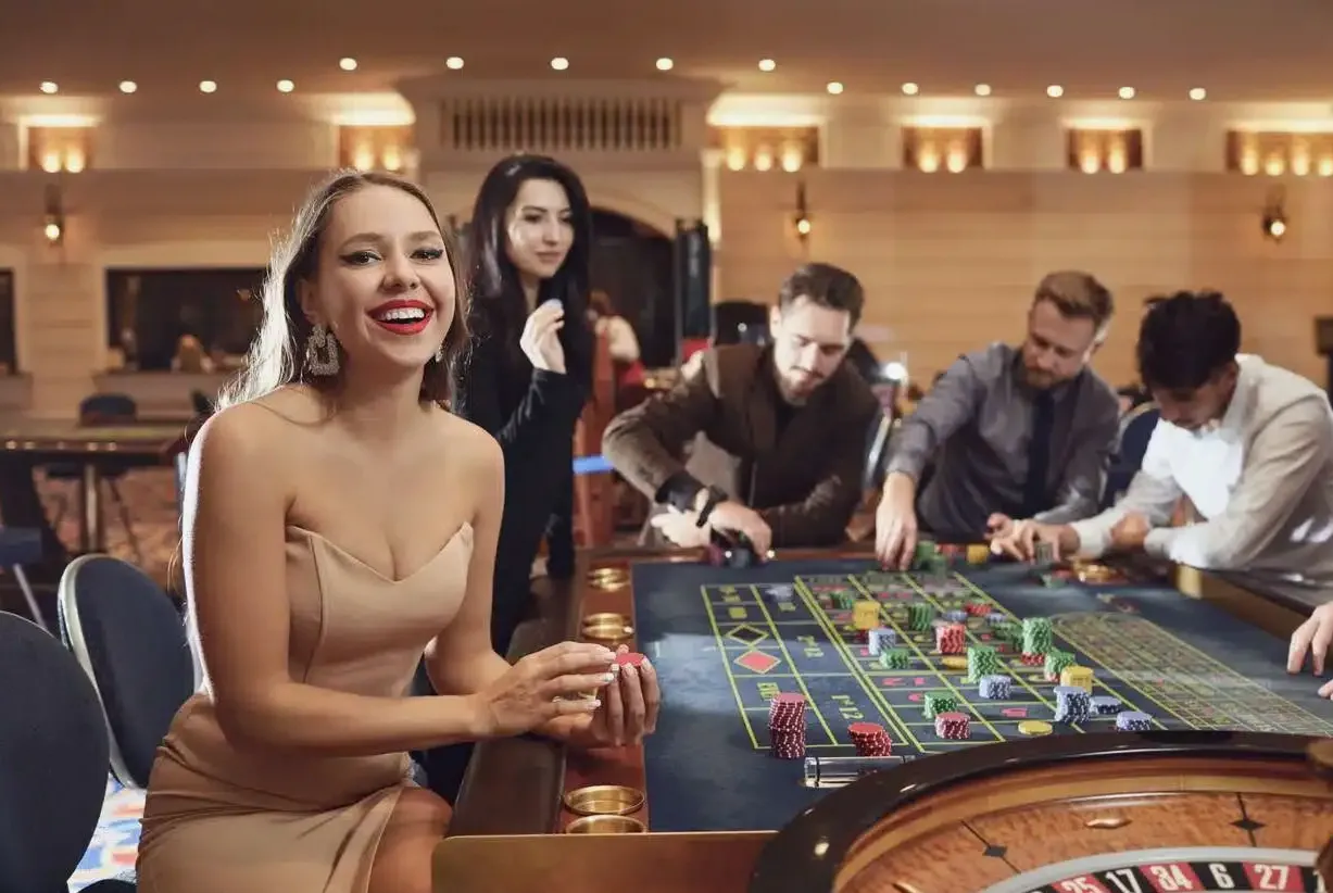 Casino gaming tables at Joyfuldays venue